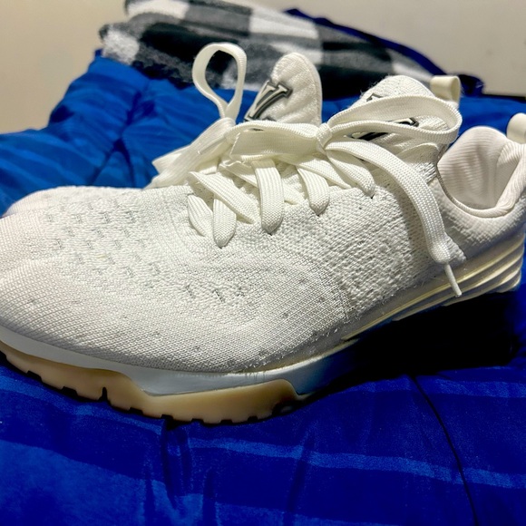 Louis Vuitton White Knit Fabric VNR Lace Up Sneakers Size 8 - Picture 6 of 7